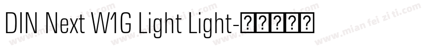 DIN Next W1G Light Light字体转换